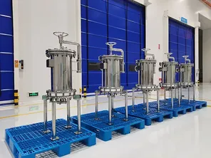 Rumah filter cartridge dengan lining PFA grade elektronik  