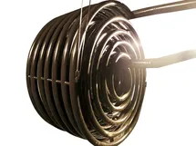 Kumparan internal spiral untuk reaktor, dilapisi PFA