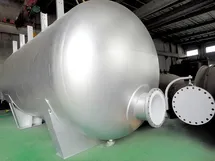 Tangki horizontal berlapis PTFE untuk penyimpanan 50 m³ asam klorida